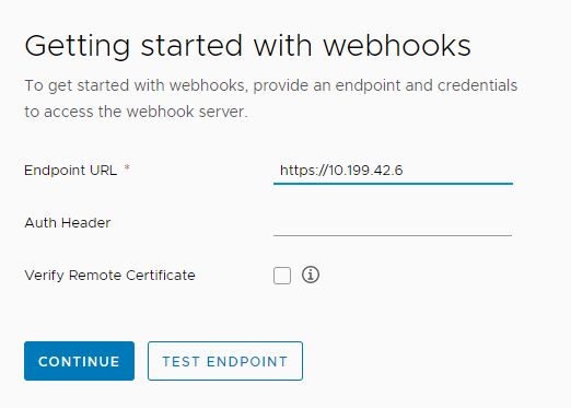 Webhook Configuration