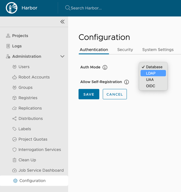 LDAP authentication